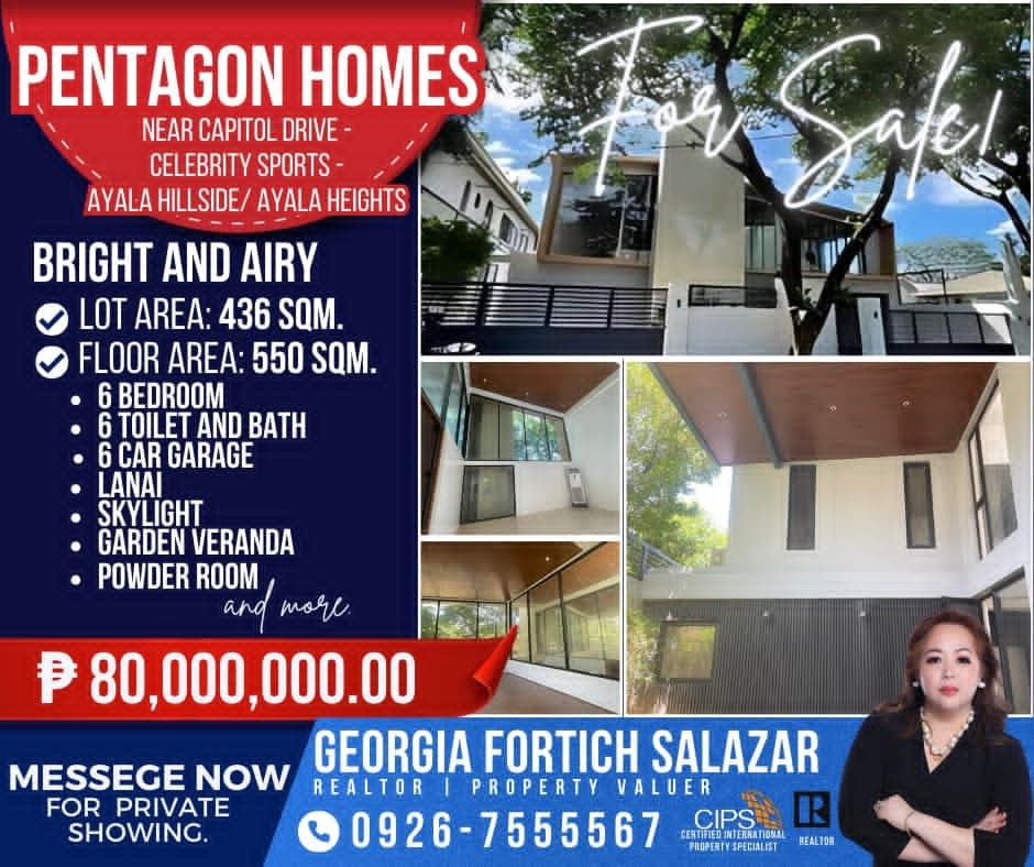 PENTAGON HOMES HOUSE AND LOT FOR SALE CAPITOL HILLS DRIVE OLD BALARA